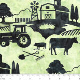 2024 All Iowa Shop Hop Farm Scene Fabric by the Yard