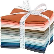 Driftless Coordinates Fat Quarter Bundle by Kona Cotton Solids and Robert Kaufman Fabrics